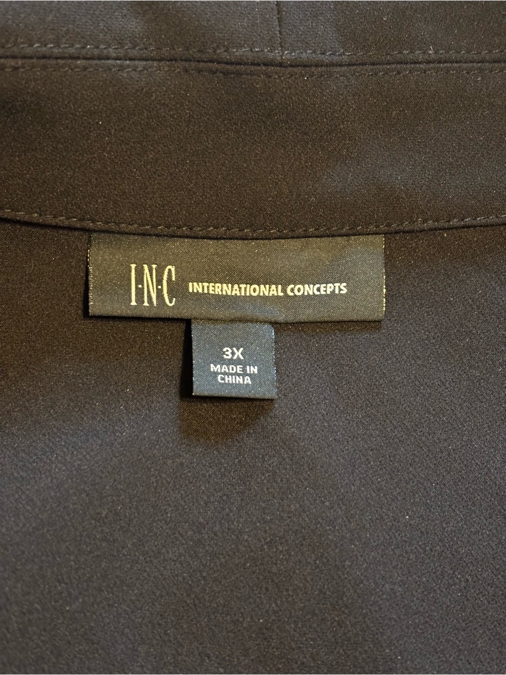 INC International Concepts Holiday Fringe Blazer Black – Size 3X NWT - Picture 5 of 9